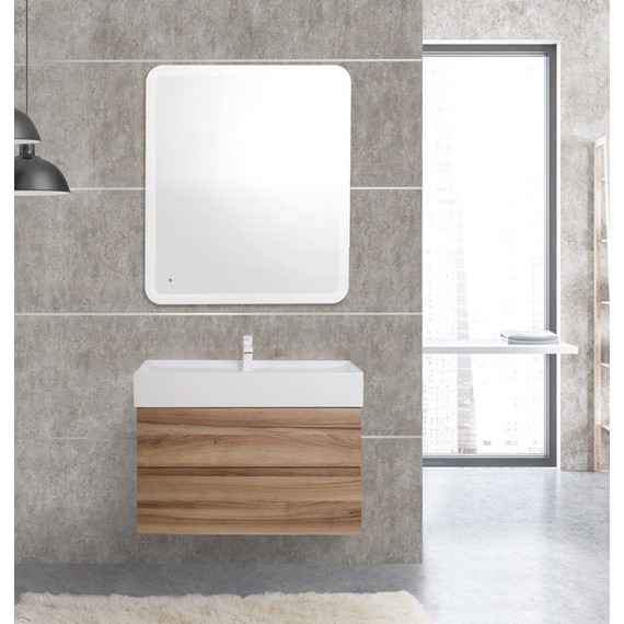 Тумба подвесная с раковиной Cezares Molveno 46-100-2C-SO-NN 100 см, Noce Nature - фото 2