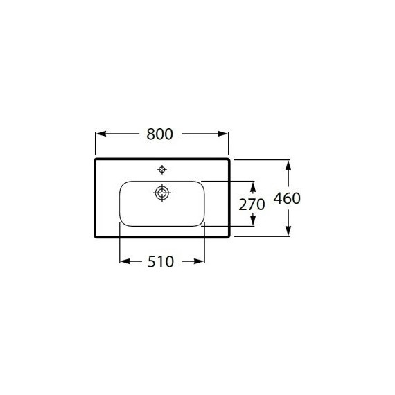Тумба подвесная с раковиной Roca Lago 80 см 857296806, белый - фото, картинка 9 Тумба подвесная с раковиной Roca Lago 80 см 857296806, белый - фото 9