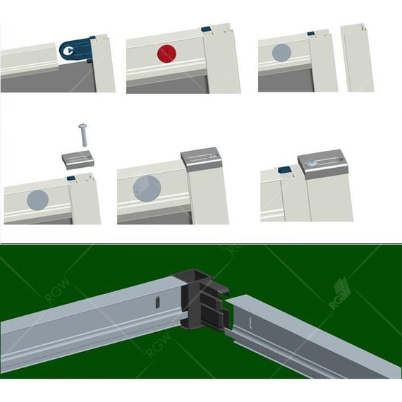 Душевое ограждение RGW CL-44B 100х80 см 32094480-14, черный/прозрачное - фото 4