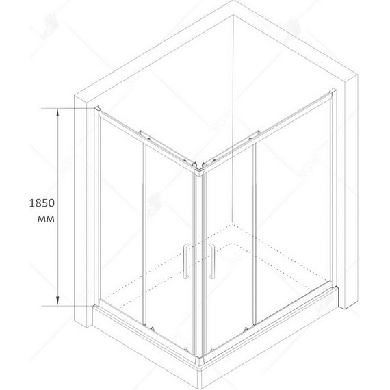 Душевое ограждение RGW CL-44B 120х80 см 32094482-14, черный/прозрачное - фото 7