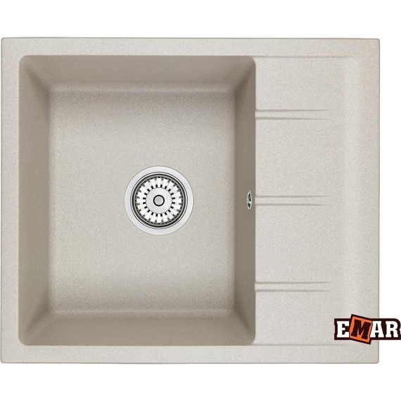 Кухонная мойка Emar EMQ-1580.Q, барит, Цвет производителя: барит - фото 