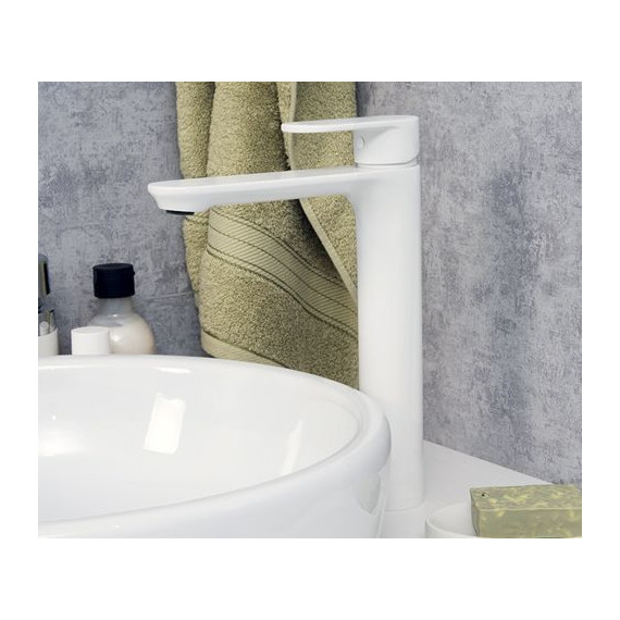 Смеситель для раковины высокий WasserKraft Mindel 8503H, белый - фото, картинка 4 Смеситель для раковины высокий WasserKraft Mindel 8503H, белый - фото 4