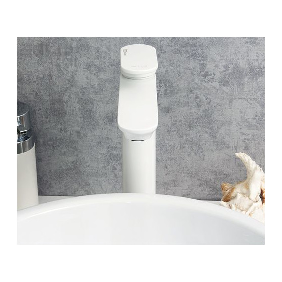 Смеситель для раковины высокий WasserKraft Mindel 8503H, белый - фото, картинка 5 Смеситель для раковины высокий WasserKraft Mindel 8503H, белый - фото 5