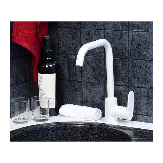 Смеситель для кухни WasserKraft Mindel 8507, белый - фото 5