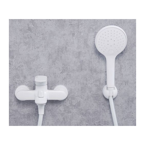 Смеситель для ванны WasserKraft Mindel 8501, белый - фото, картинка 5 Смеситель для ванны WasserKraft Mindel 8501, белый - фото 5