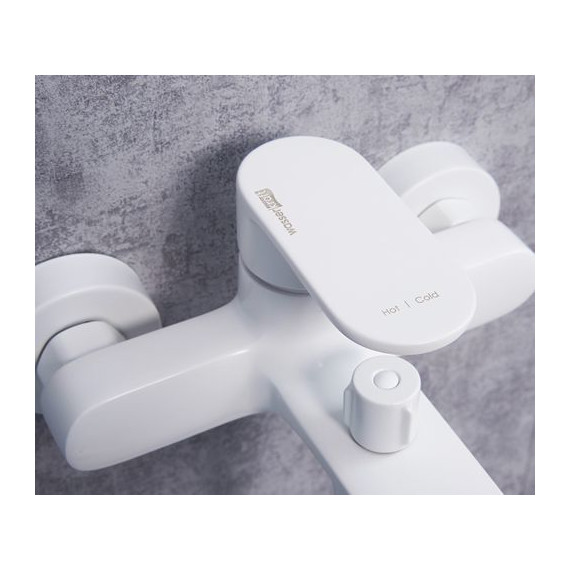 Смеситель для ванны WasserKraft Mindel 8501, белый - фото, картинка 6 Смеситель для ванны WasserKraft Mindel 8501, белый - фото 6