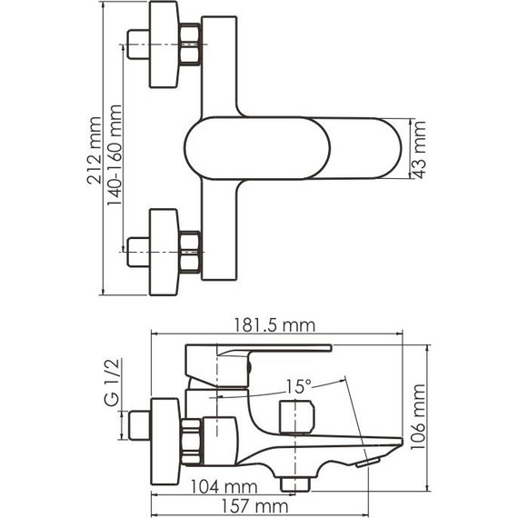 Смеситель для ванны WasserKraft Mindel 8501, белый - фото, картинка 9 Смеситель для ванны WasserKraft Mindel 8501, белый - фото 9