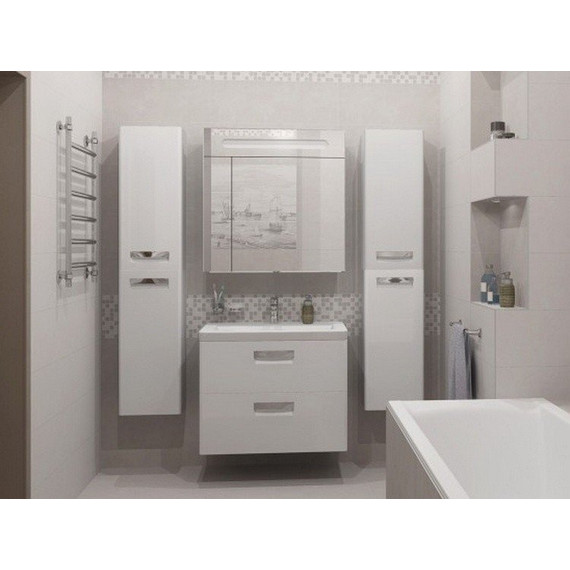 Пенал подвесной ROCA The GAP 35 см левый ZRU9302739, белый - фото 2