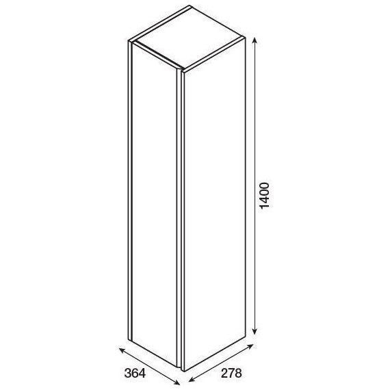 Пенал ROCA The Up 30 см левый ZRU9303013, белый - фото, картинка 10 Пенал ROCA The Up 30 см левый ZRU9303013, белый - фото 10