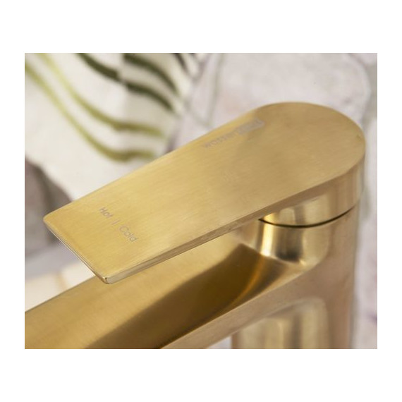 Смеситель для раковины высокий WasserKraft Aisch 5503H, золото - фото 6