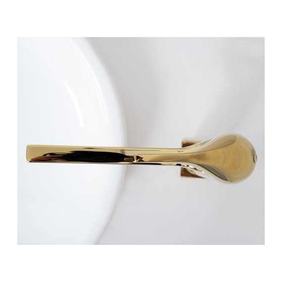 Смеситель для раковины высокий WasserKraft Sauer 7103H, золото - фото 6