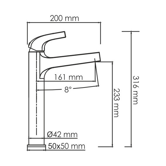 Смеситель для раковины высокий WasserKraft Sauer 7103H, золото - фото 9