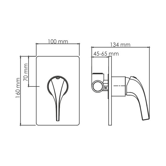 Смеситель для душа WasserKraft Sauer 7151, золото - фото 5