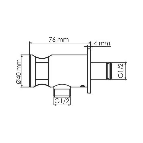 Шланговое подсоединение с держателем WasserKraft Sauer A189, золото - фото 2
