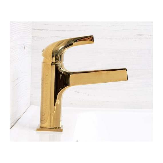 Смеситель для раковины WasserKraft Sauer 7103, золото - фото 8