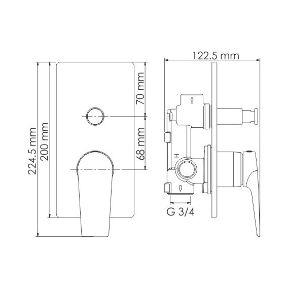 Смеситель для ванны WasserKraft Wiese 8461, оружейная сталь - фото 5