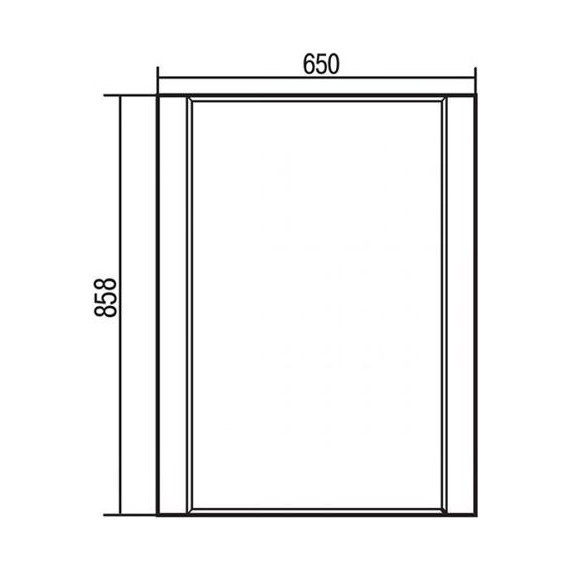 Зеркало Акватон Ария 65 см 1A133702AA010 - фото 7