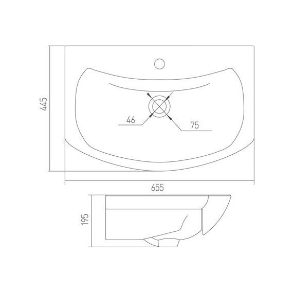 Тумба подвесная с раковиной Акватон Ария 65 см 1A1340K0AA010, белый - фото, картинка 9 Тумба подвесная с раковиной Акватон Ария 65 см 1A1340K0AA010, белый - фото 9