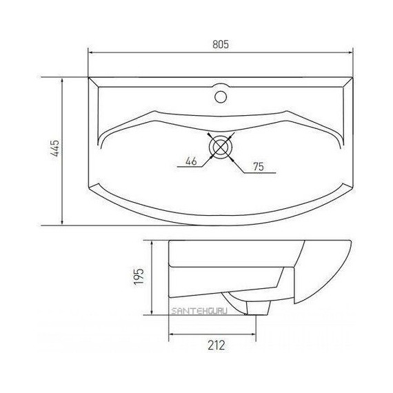 Тумба напольная с раковиной Акватон Ария 80Н см 1A1413K0AA010, белый - фото 10