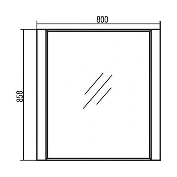 Зеркало Акватон Ария 80 см 1A141902AA010 - фото, картинка 7 Зеркало Акватон Ария 80 см 1A141902AA010 - фото 7