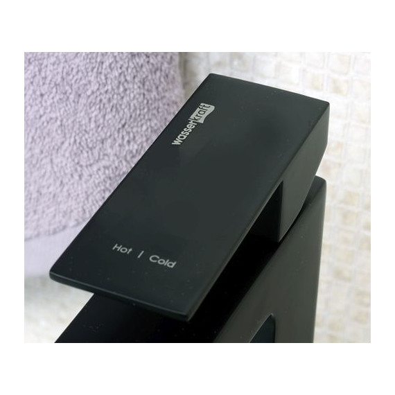 Смеситель для раковины высокий WasserKraft Abens 2003H, черный - фото 6