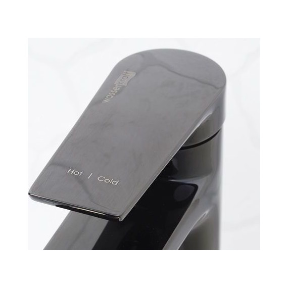 Смеситель для раковины высокий WasserKraft Glan 6603H, черный - фото 5