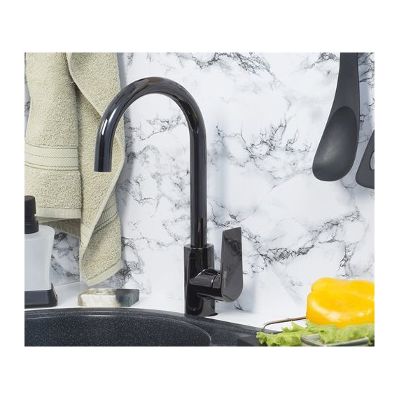 Смеситель для кухни WasserKraft Glan 6607, черный - фото 5