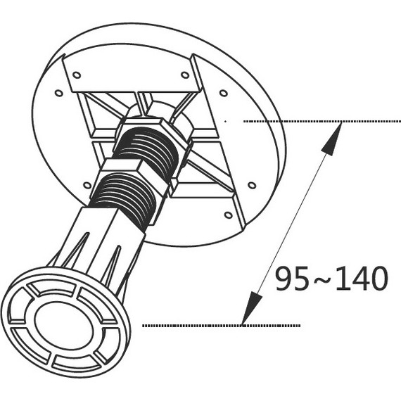 Ножки для поддона Cezares TRAY-LEGS-AS-09 - фото 2