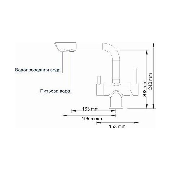 Смеситель для кухни WasserKraft A8037, светлая бронза - фото 5