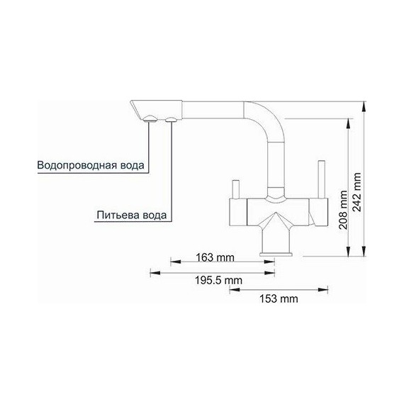Смеситель для кухни WasserKraft A8047, темная бронза - фото 5