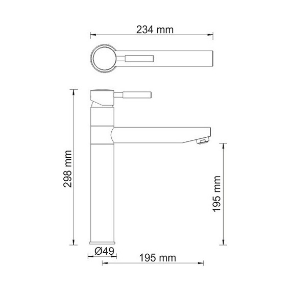 Смеситель для кухни WasserKraft A8147, темная бронза - фото 4