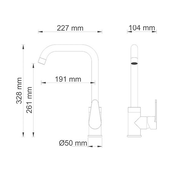 Смеситель для кухни WasserKraft Alz 28807 - фото 2