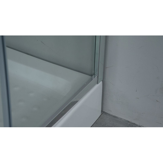 Душевое ограждение Timo TL-1102 Romb Glass 100х100 см, хром/прозрачное/узор - фото 3