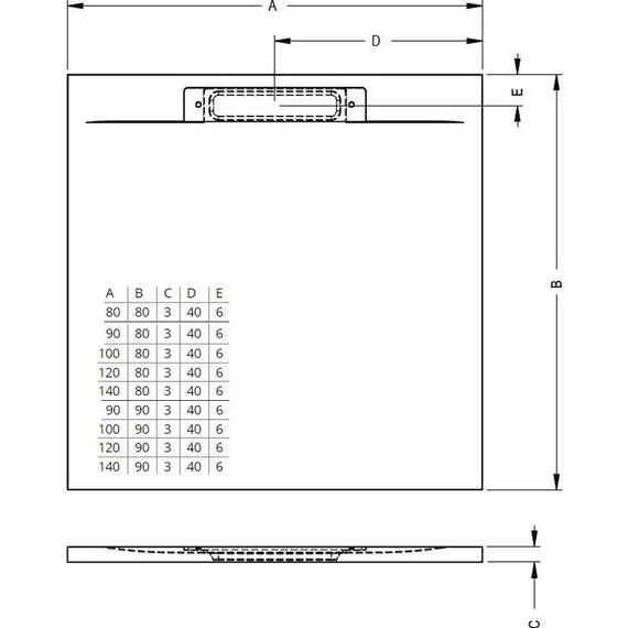 Акриловый поддон Riho Isola DR28 140х90 см D007018090 светло-серый - фото 4