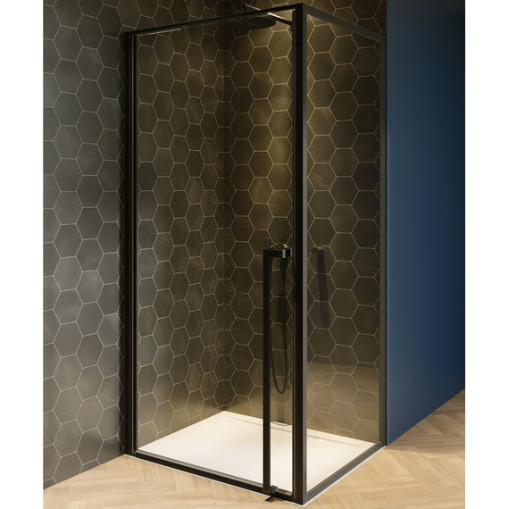 Душевое ограждение Riho Lucid GD201 100х80 см G005013121 черный/прозрачное - фото 2