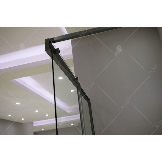 Душевая перегородка RGW WA-13B 140х195 см 34101314-14 с кронштейном в комплекте, черный/прозрачное - фото 6