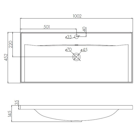 Тумба подвесная с раковиной Акватон Римини 100 см 1A2328K3RN010, белый - фото 9