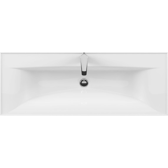 Тумба подвесная с раковиной Акватон Диор 120 см 1A1106K2DR010, белый - фото 5