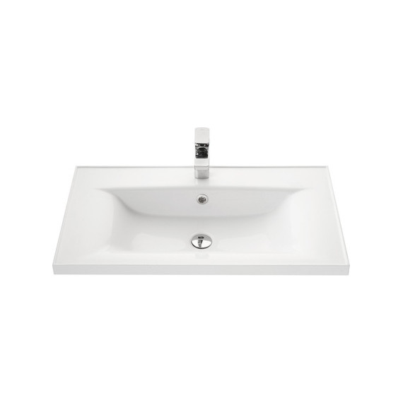 Тумба подвесная с раковиной Акватон Мадрид 80 см 1A1268K6MA010, белый - фото 8