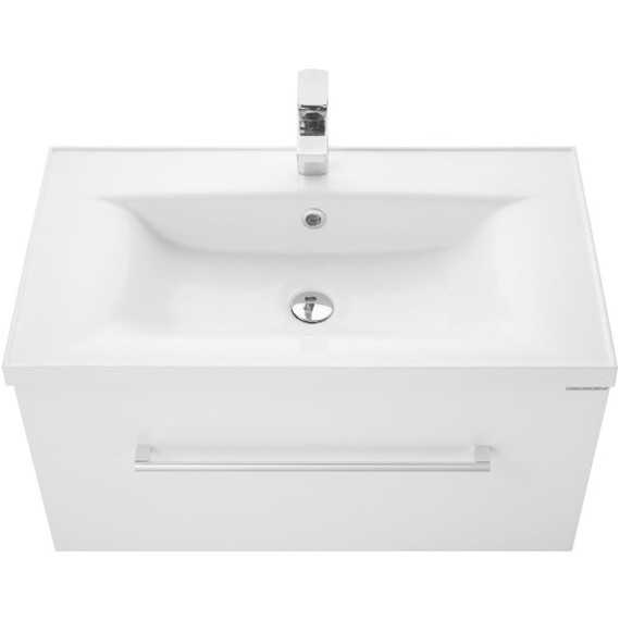 Тумба подвесная с раковиной Акватон Мадрид 80 см 1A1268K6MA010, белый - фото 4