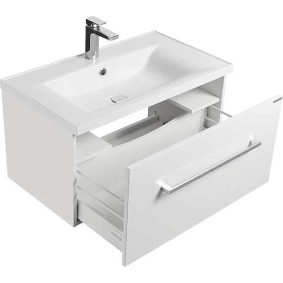 Тумба подвесная с раковиной Акватон Мадрид 120 см 1A1687K2MA010, белый - фото 2