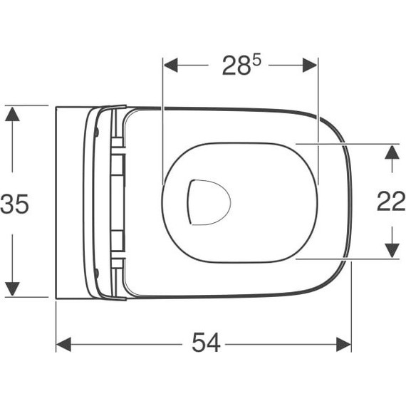 Унитаз подвесной безободковый Geberit Smyle Square 500.683.01.1 с крышкой микролифт - фото, картинка 9 Унитаз подвесной безободковый Geberit Smyle Square 500.683.01.1 с крышкой микролифт - фото 9