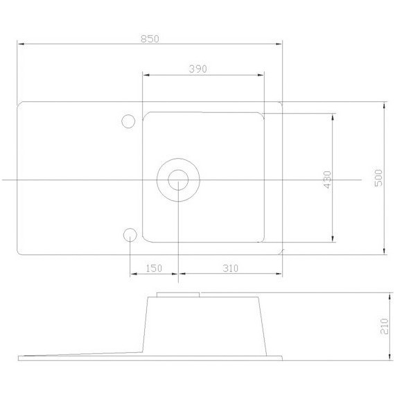 Кухонная мойка Акватон Верона 1A710032VR210, графит, Цвет производителя: графит - фото, картинка 4 Кухонная мойка Акватон Верона 1A710032VR210, графит, Цвет производителя: графит - фото 4