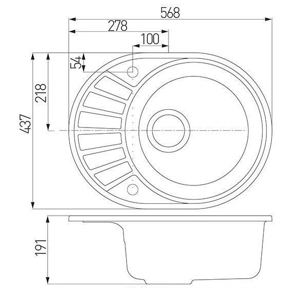 Кухонная мойка Акватон Чезана 1A711232CS250, серый шёлк, Цвет производителя: серый шёлк - фото 4