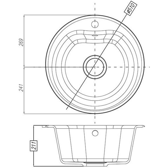Кухонная мойка Акватон Мида 1A712732MD260, латте, Цвет производителя: латте - фото 4
