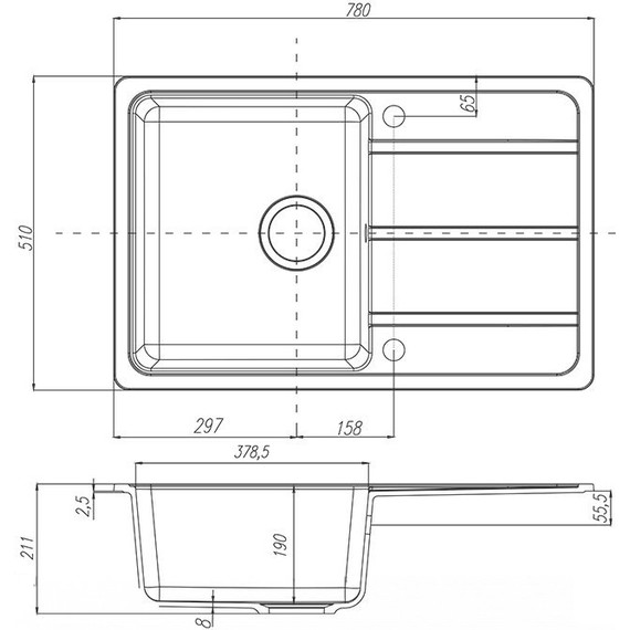 Кухонная мойка Акватон Аманда 1A712832AD220, песочный, Цвет производителя: песочный - фото 4
