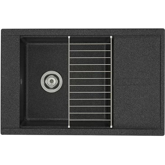 Кухонная мойка Акватон Делия 1A715132DE210, графит, Цвет производителя: графит - фото 2