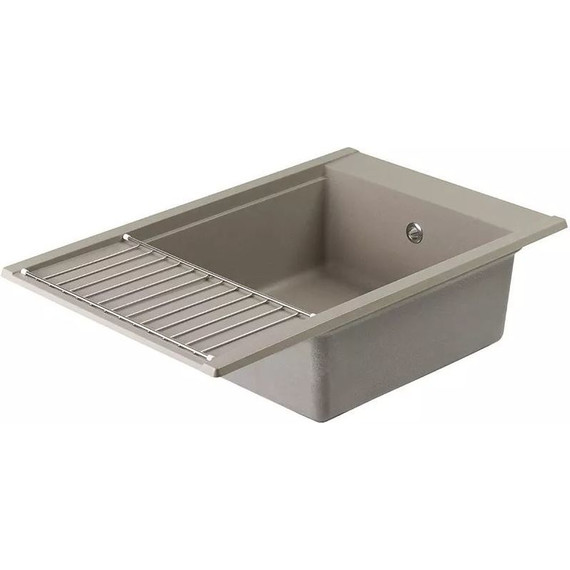 Кухонная мойка Акватон Делия 1A715132DE250, серый шёлк, Цвет производителя: серый шёлк - фото 6
