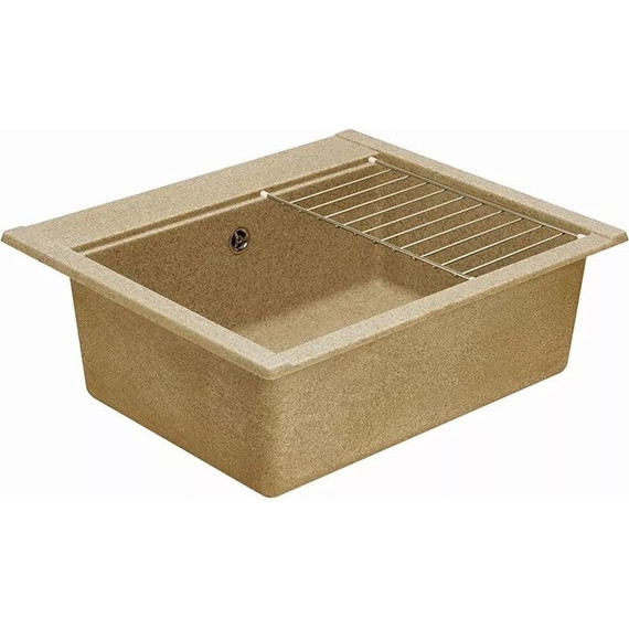 Кухонная мойка Акватон Делия 1A715232LD220, песочный, Цвет производителя: песочный - фото 4