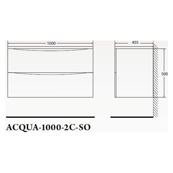 Тумба подвесная с раковиной BelBagno ACQUA-1000-2C-SO-CVG 100 см, Cemento Verona Grigio, Цвет фасада: Cemento Verona Grigio - фото 7